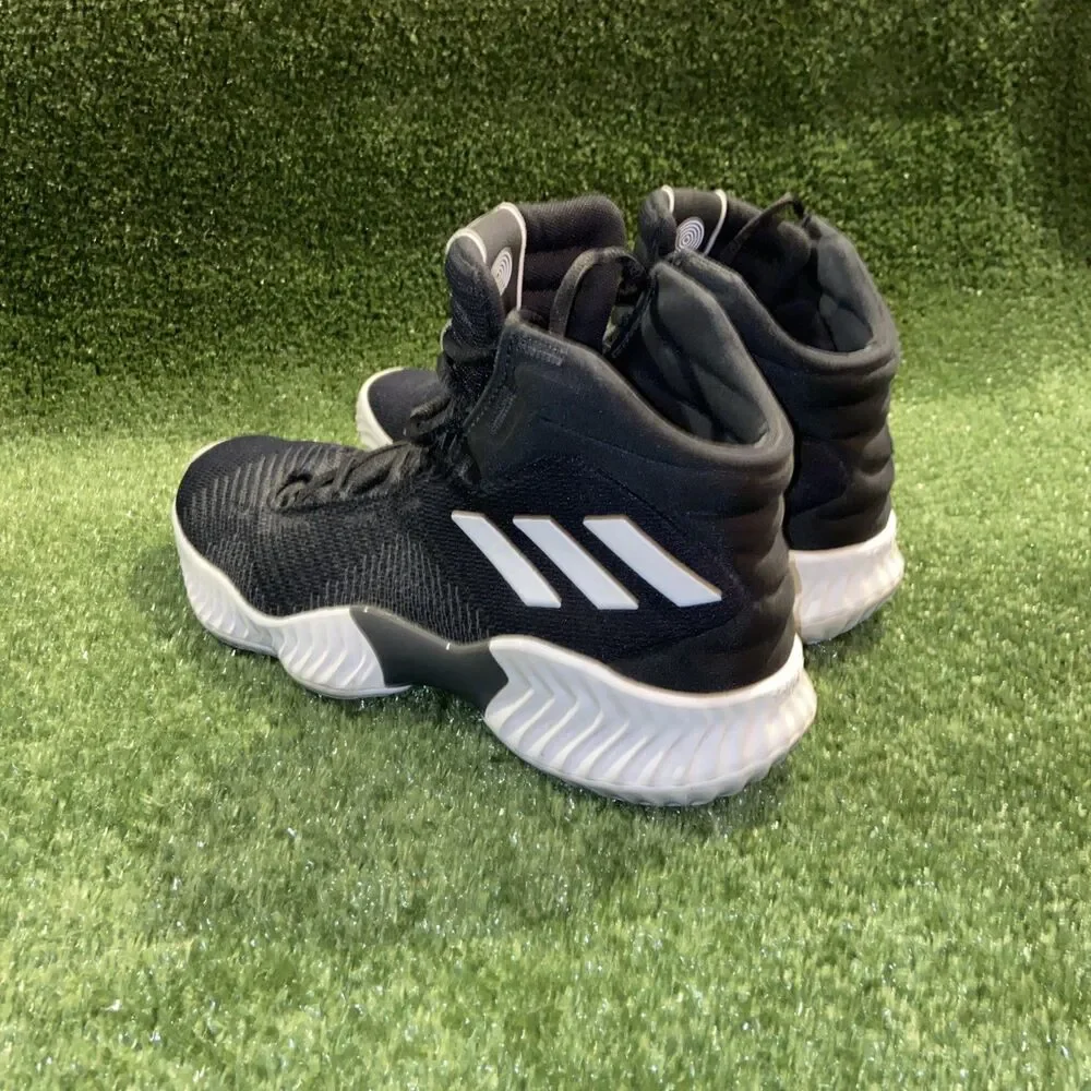 Adidas Pro Bounce Sneakers Men’s Size 7.5 Black White Basketball Shoes